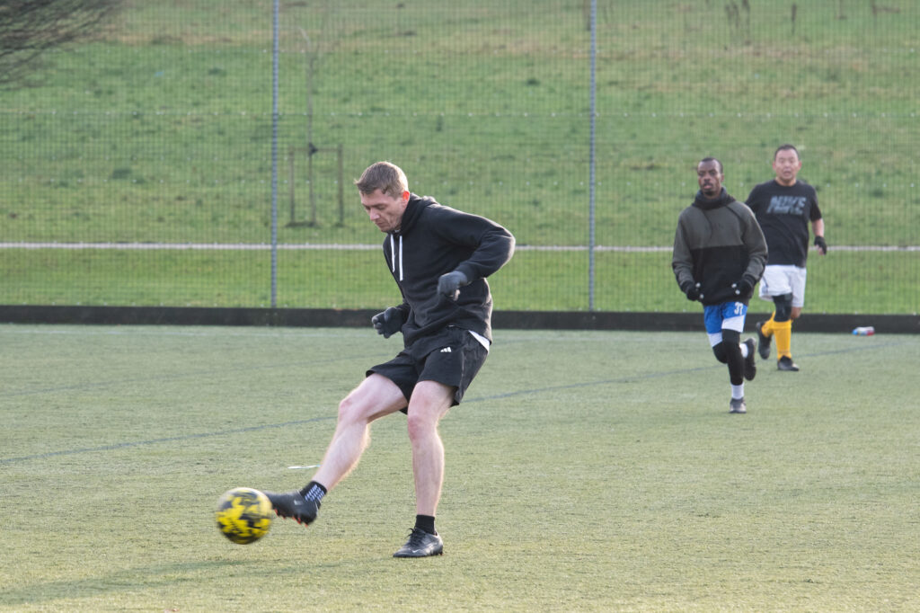 Recreational football for adults over 40