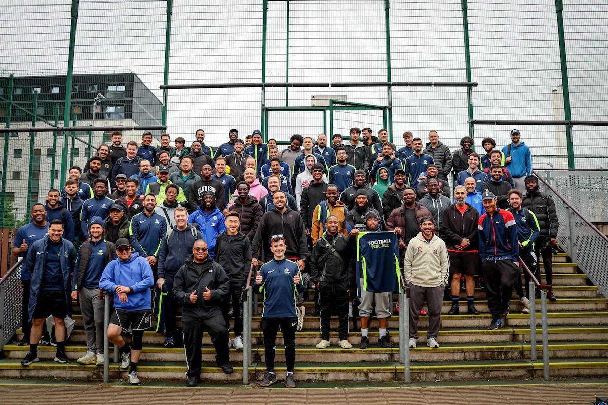 Football for All team of hosts encourages making friends as an adult