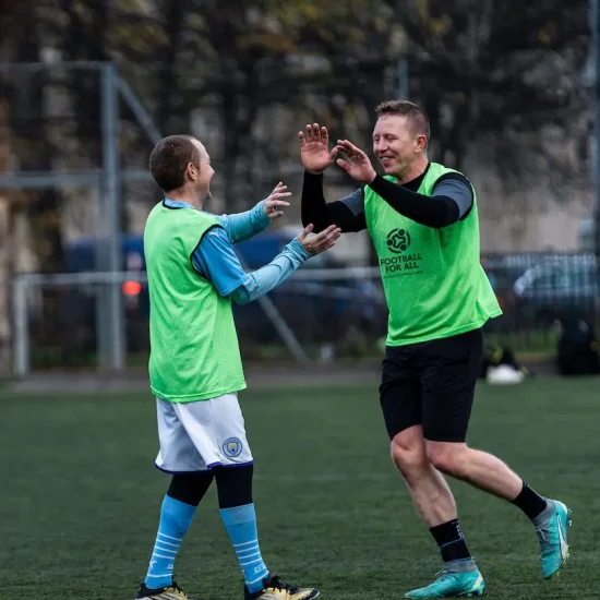 An innovative community partnership is transforming local football as Football for All and Leisure United work together t